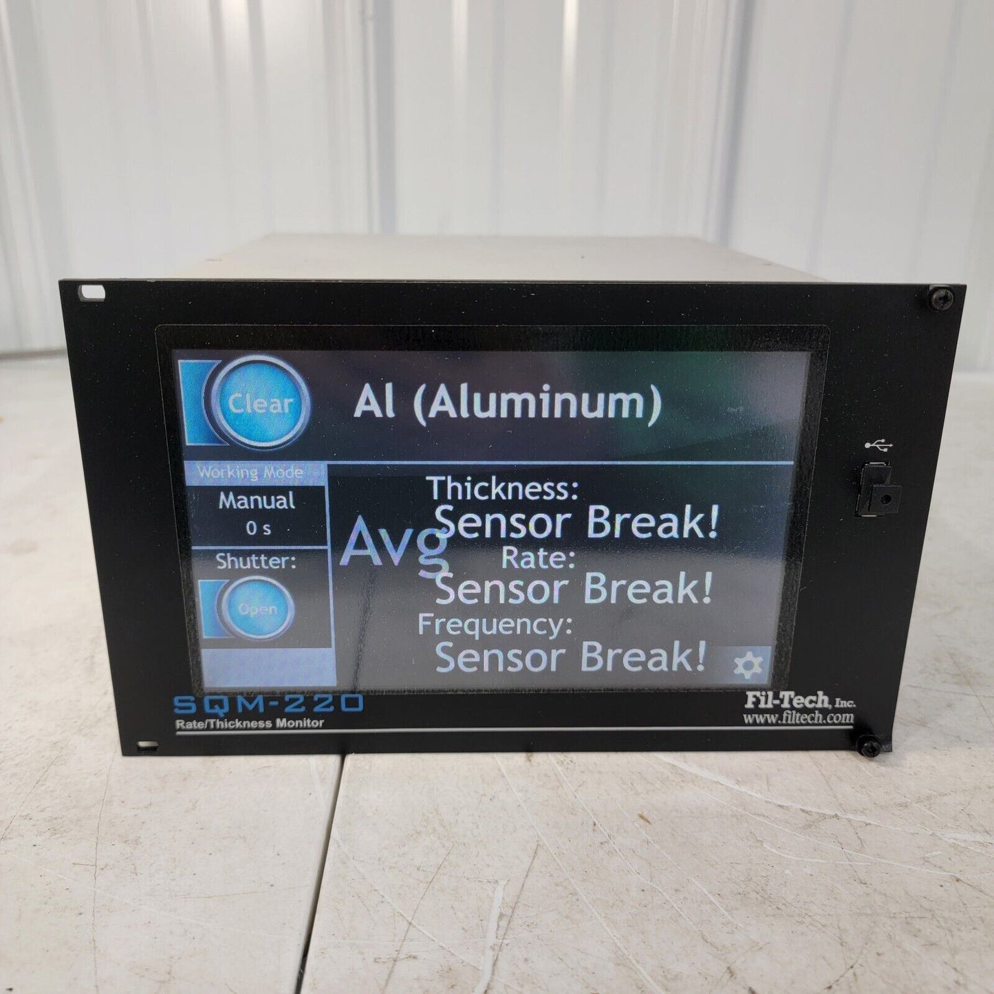 Fil-Tech SQM-220 6-Channel Quartz Crystal Rate Thickness Monitor TMC13SQM