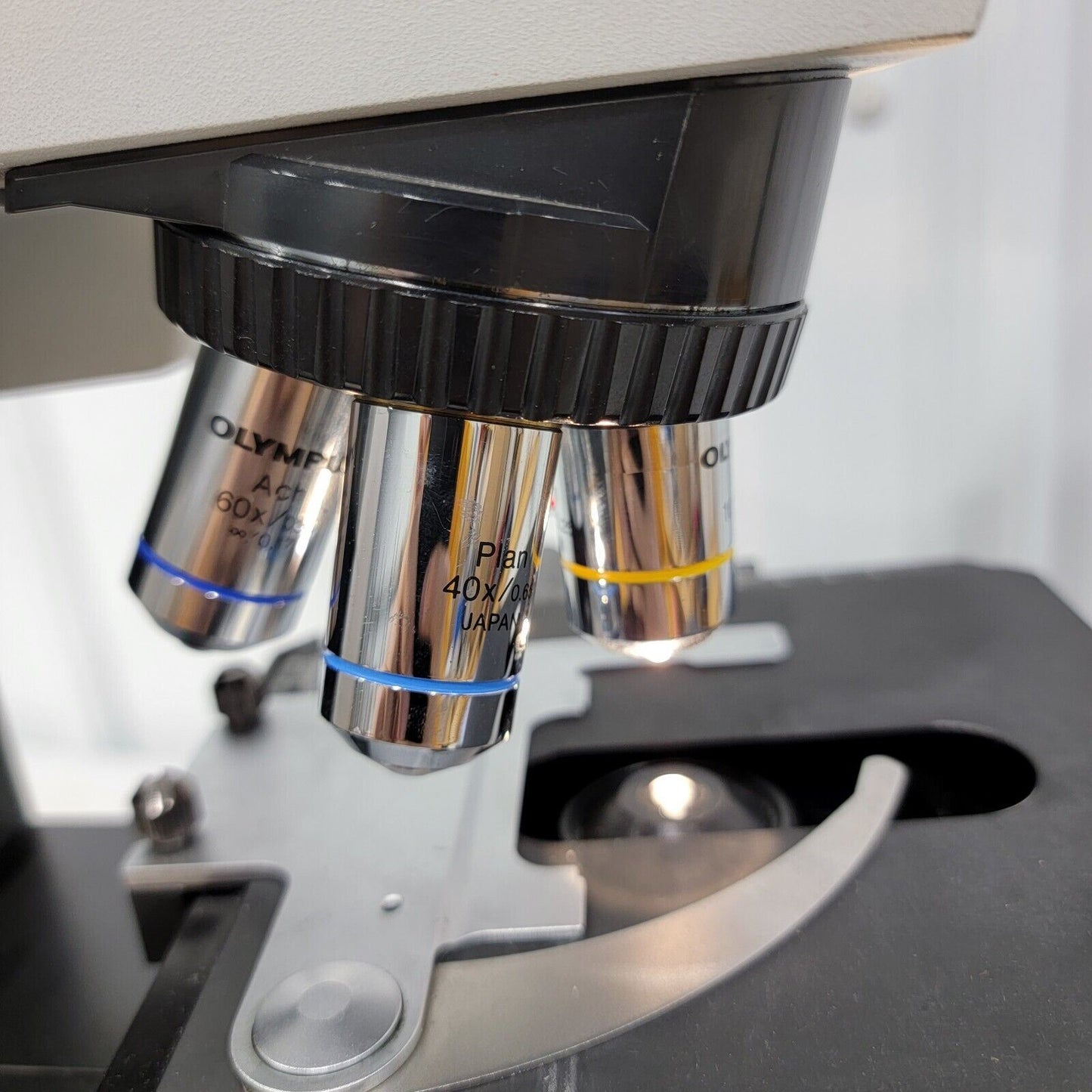 *Tested* Olympus BX40 BX40F4 System Microscope w/ 4 Objectives and 2 Eyepieces
