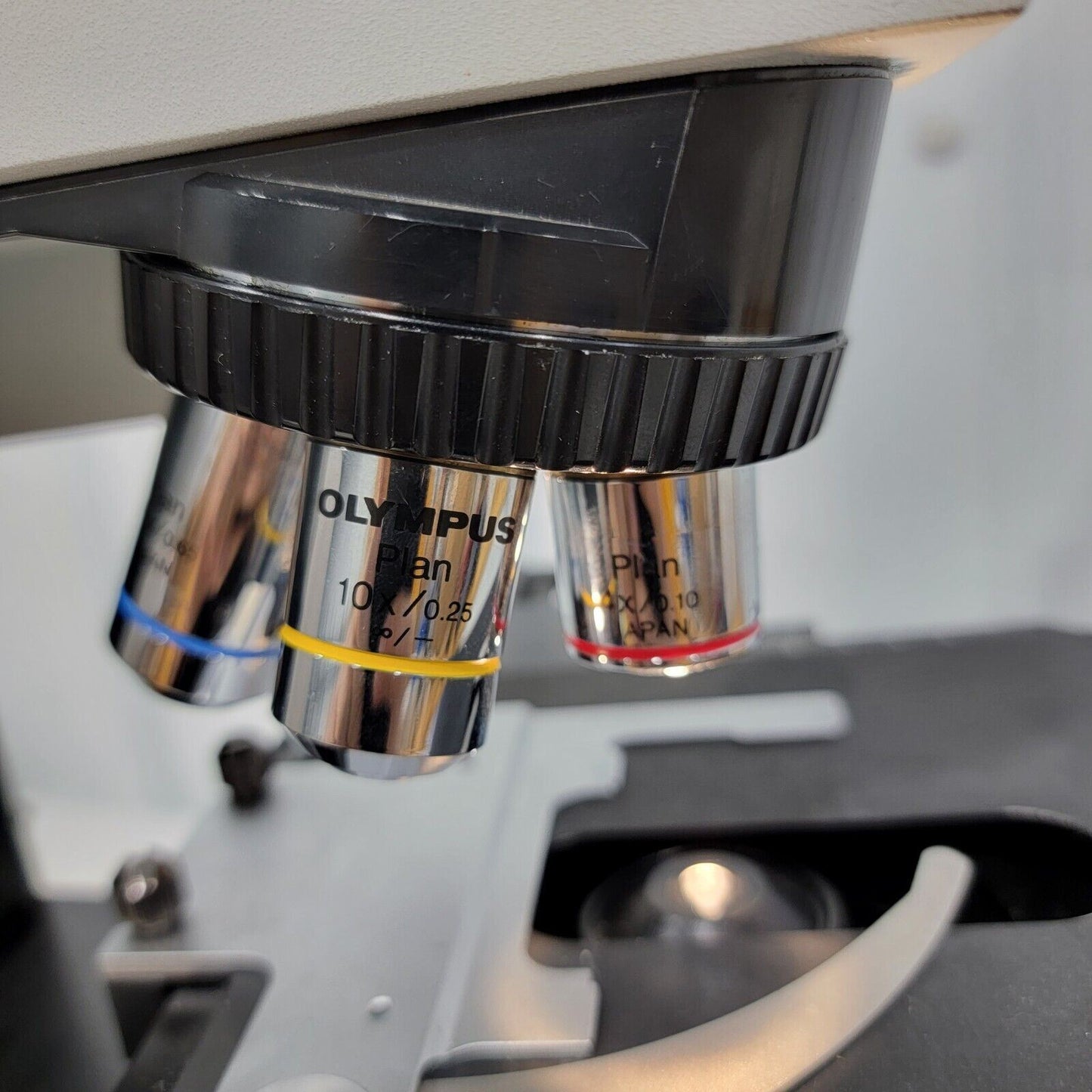 *Tested* Olympus BX40 BX40F4 System Microscope w/ 4 Objectives and 2 Eyepieces