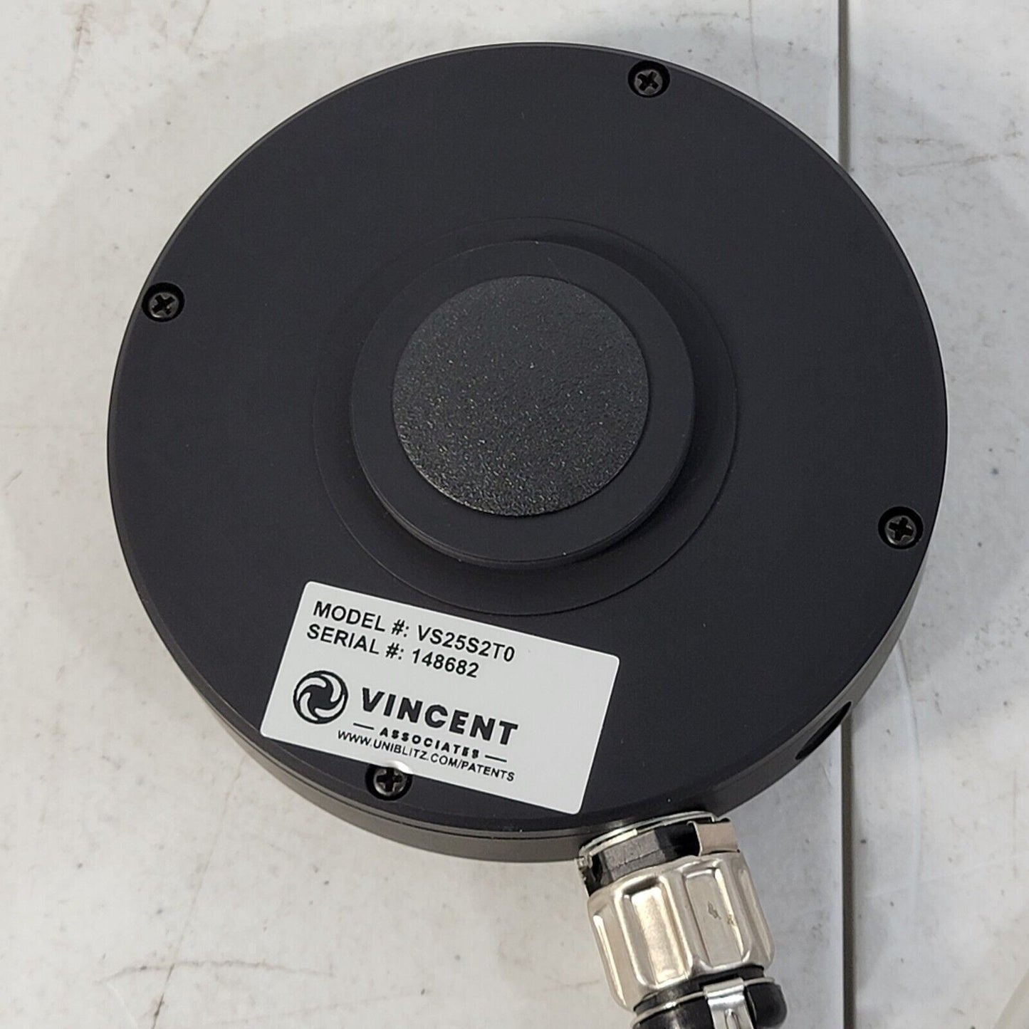 Vincent Uniblitz VS25S2T0-100 Optical Shutter w/ Control Cable 25mm Aperture