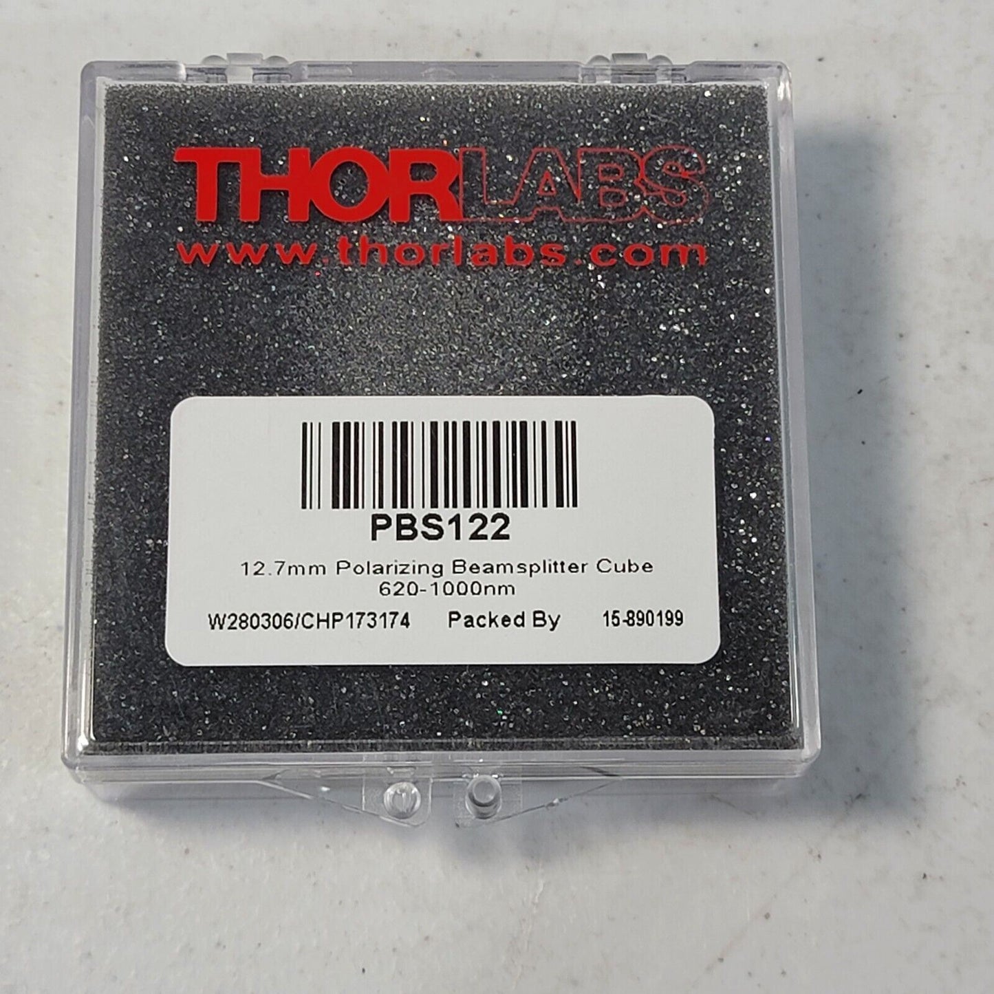 Thorlabs PBS122 1/2" Polarized Beamsplitter Cube 620-1000nm