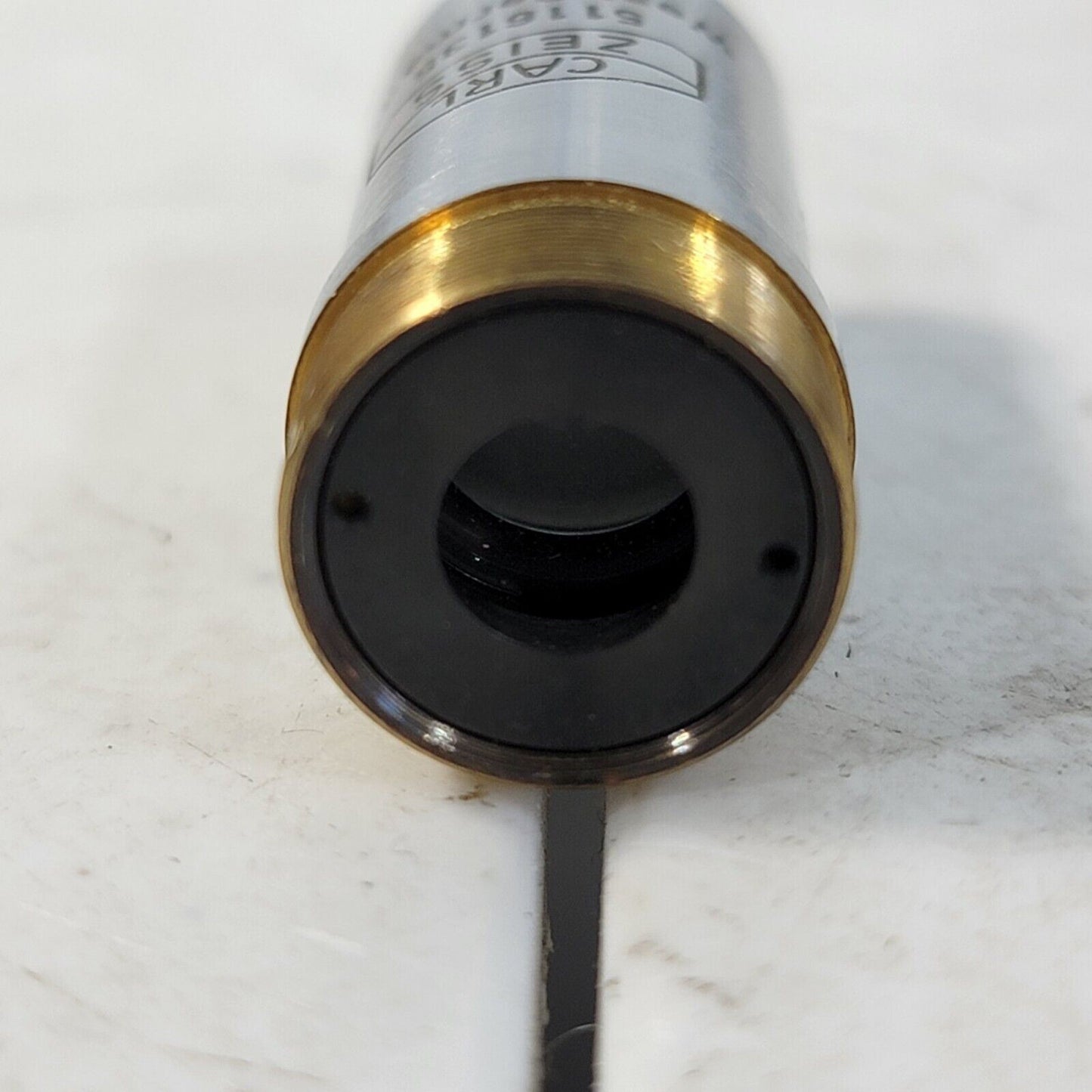 ZEISS 10x Epiplan Microscope Objective 10/(0,2)0,15 Inf/1,5 w/ Black Text