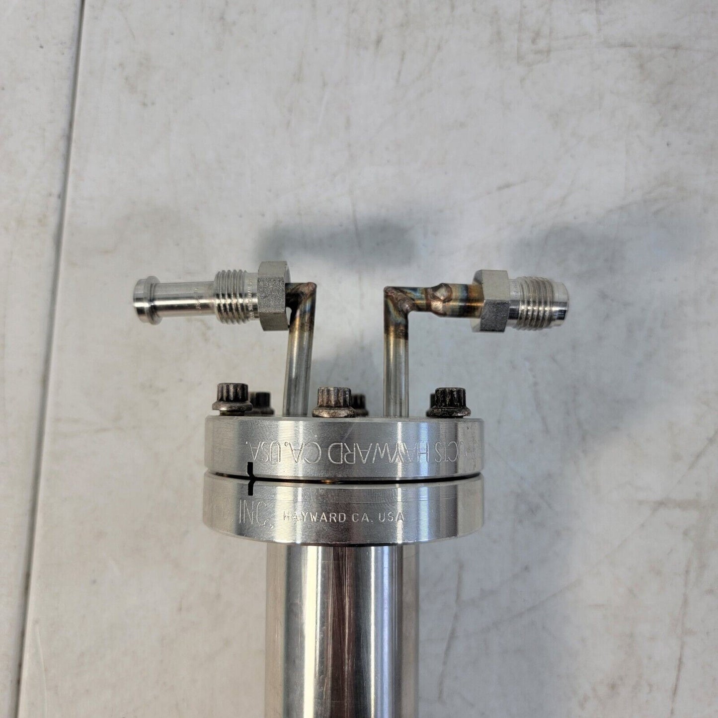Custom MDC High Vacuum 2.75" CF SS Bubbler with 1/4" VCR Fittings