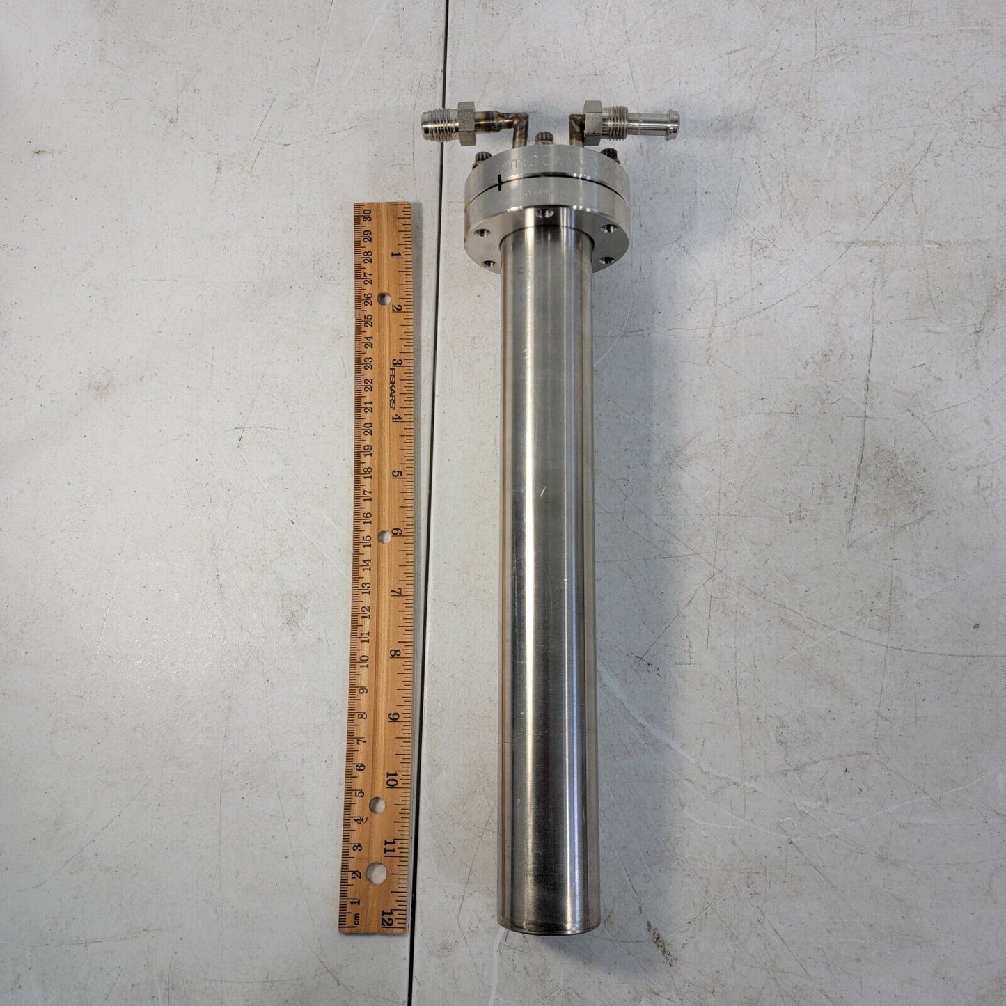 Custom MDC High Vacuum 2.75" CF SS Bubbler with 1/4" VCR Fittings