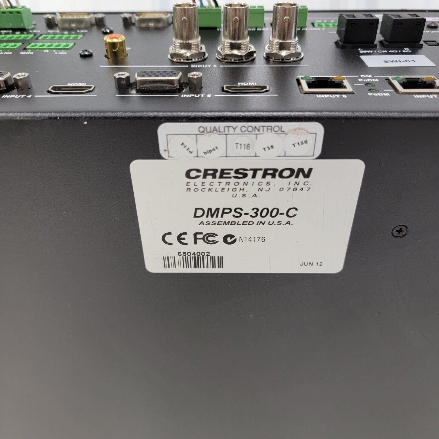 Crestron DMPS-300-C HDMI Professional Media Switcher/Presentation System Qty Ava