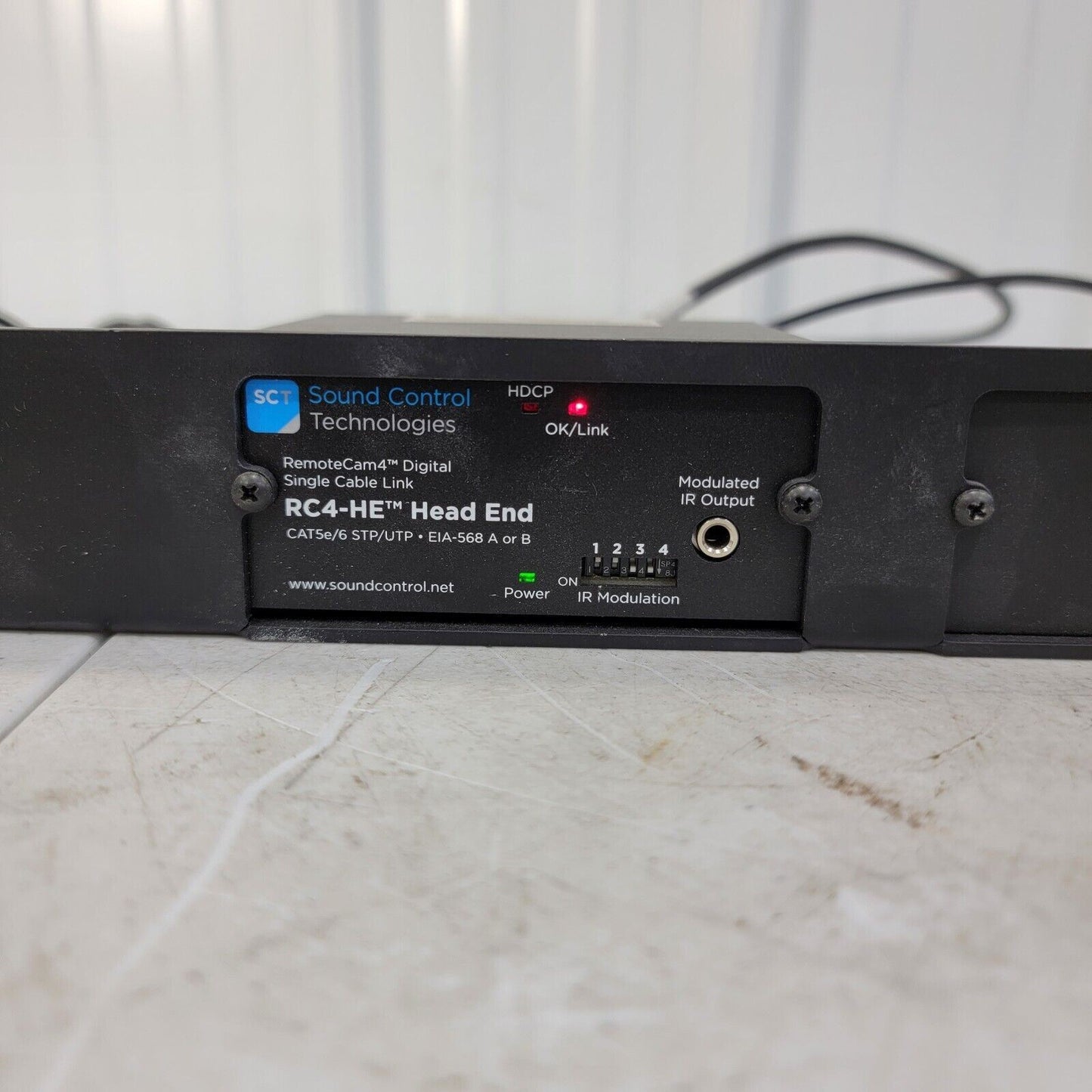 Sound Control Technologies RC-RK2 Rack Shelf with RC4-HE Head End w/ Power