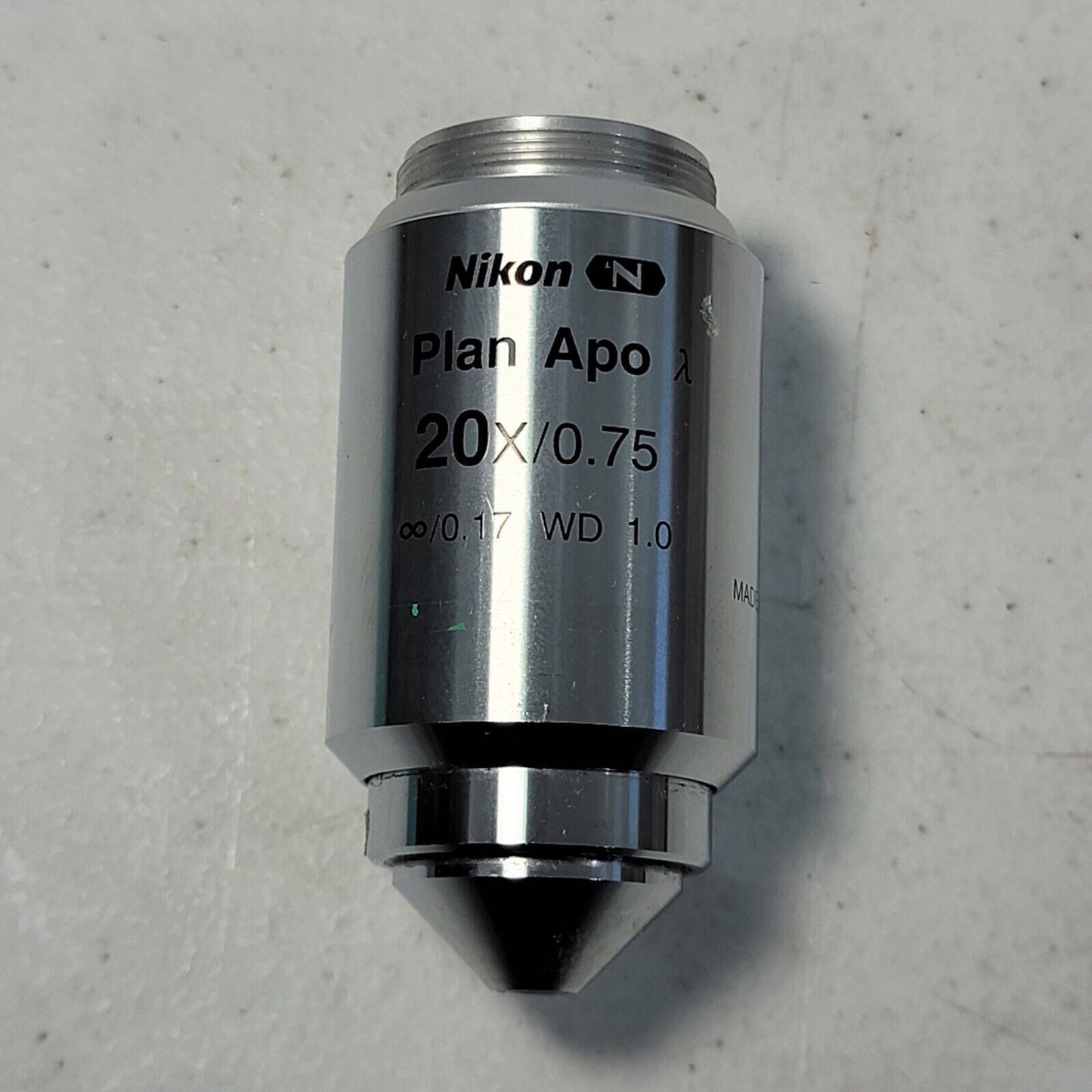 Nikon N Plan APO Lambda 20x/0.75 Microscope Objective OFN25 DIC N2 WD = 1mm