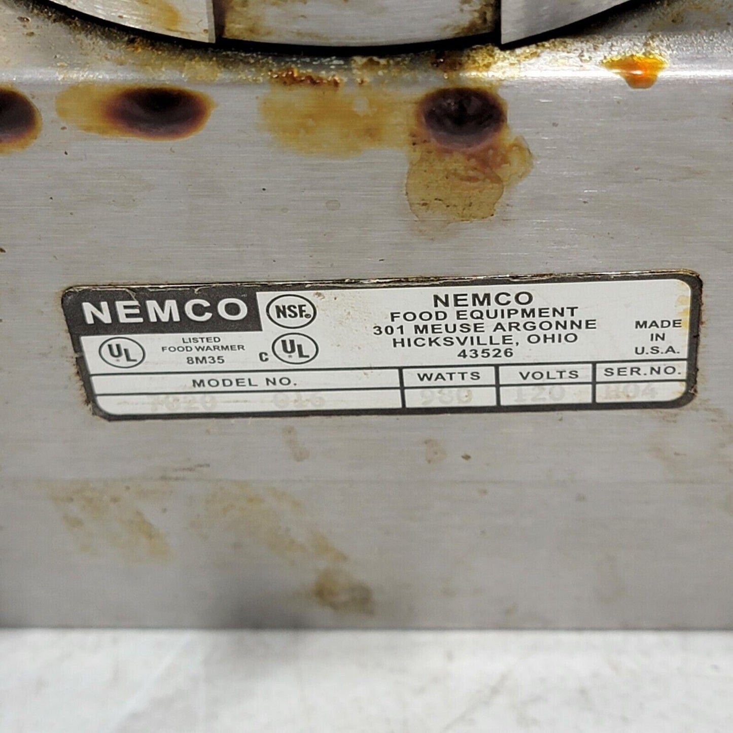 Nemco 7020 Pro-Grade Waffle Maker 120v 980W 016