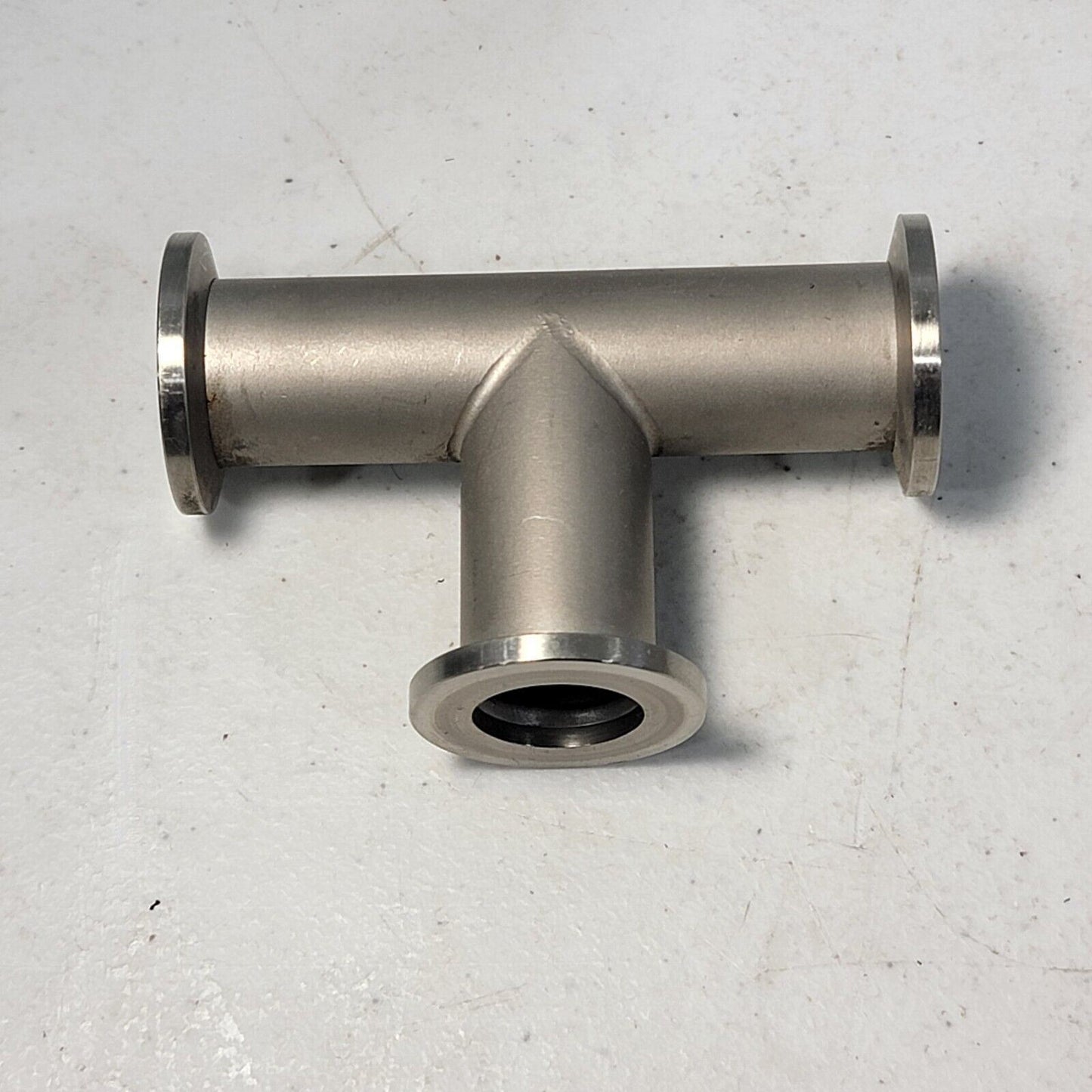 KF16 HPS MKS Tee High Vacuum Flange Fitting NW16 30mm SS