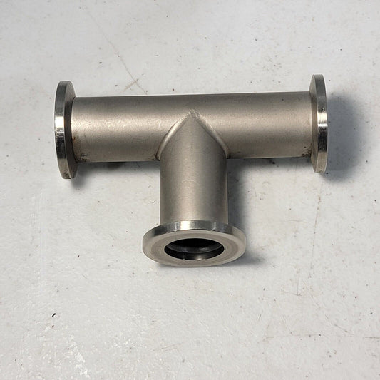 KF16 HPS MKS Tee High Vacuum Flange Fitting NW16 30mm SS