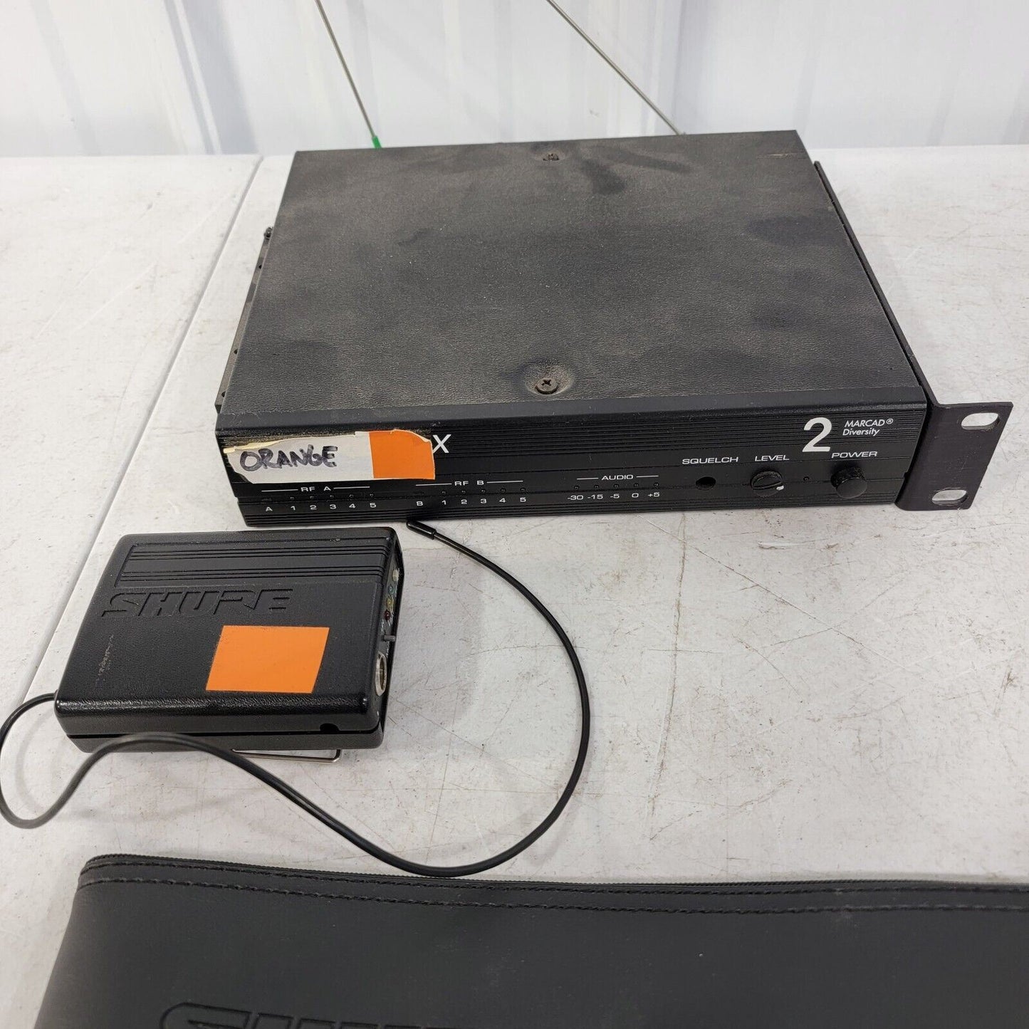 Shure LX1-CT Mic Pack w/ LX4-CT MARCAD Diversity Receiver 206.000 MHz