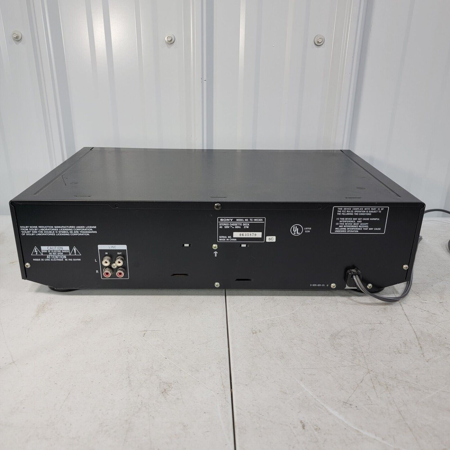 Sony TC-WE305 Double Cassette Tape Deck Recorder High Speed HiFi