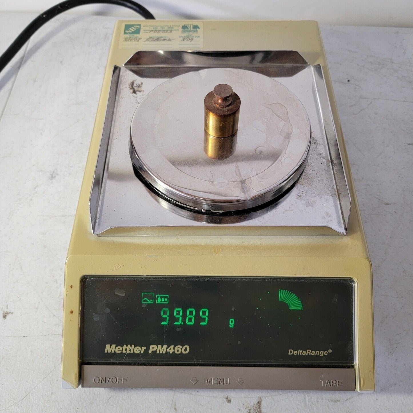 TESTED- Mettler Toledo PM460 Delta Range Analytical Balance 410g/60g 0.01/0.001g