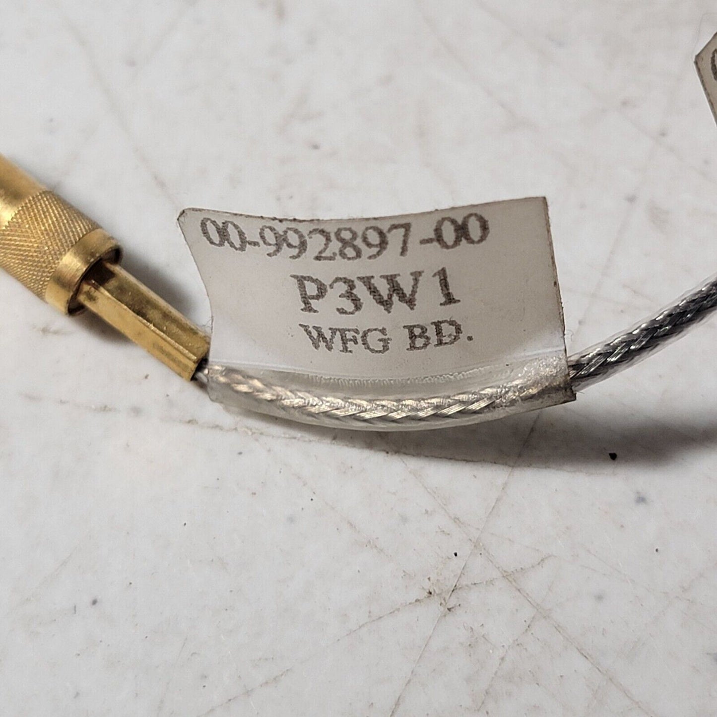 Varian NMR RF Signal Cable 00-992897-00 P3X1 P3W1 Gold Connectors w/ Tee