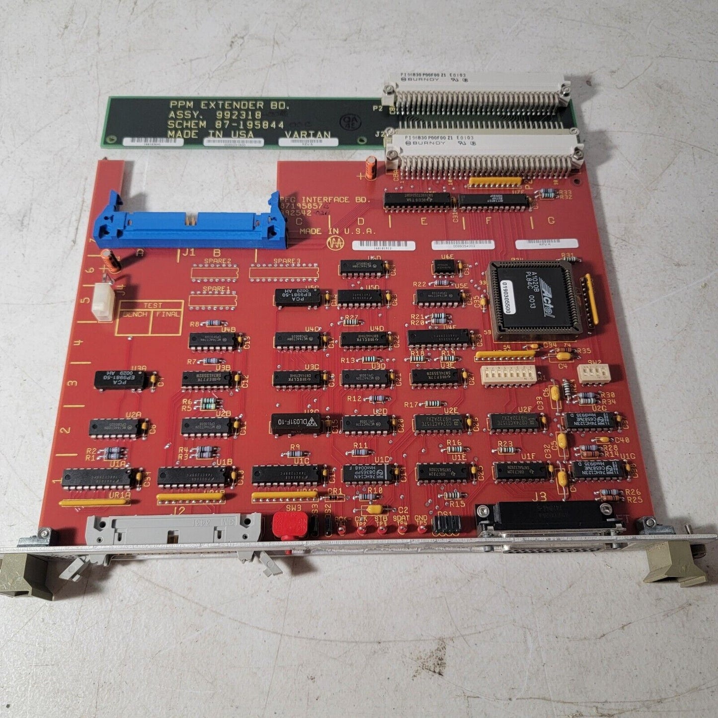 Varian NMR 992542 PFG Interface 87195857 w/ 992318 Extension Board