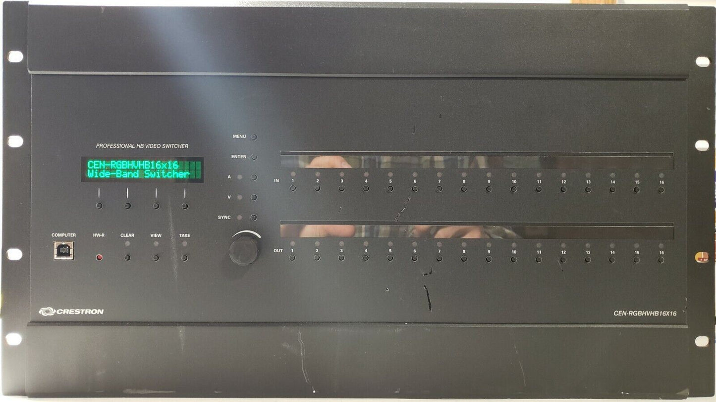 Crestron CEN-RGBHVHB16X16 Professional High-Bandwidth RGB Matrix Switcher Tested