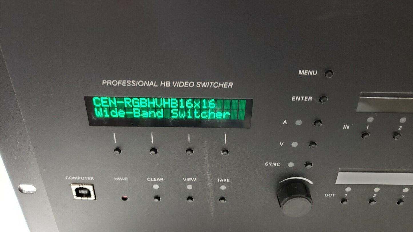 Crestron CEN-RGBHVHB16X16 Professional High-Bandwidth RGB Matrix Switcher Tested