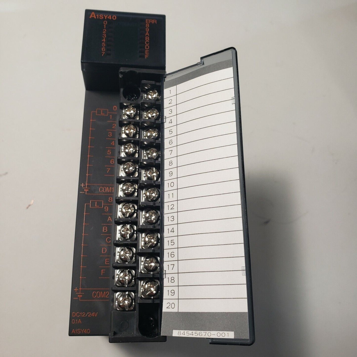 Mitsubishi A1SY40 Output Module 12/24V DC 0.1A BD626A693G52B Board