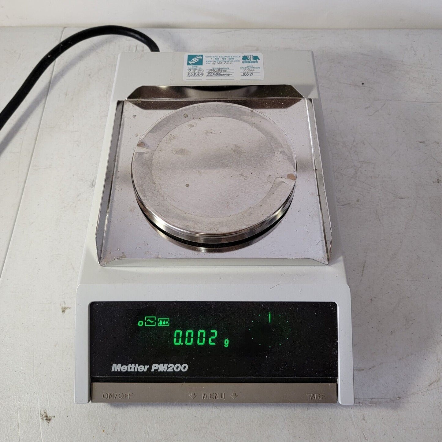 TESTED-WORKS Mettler PM200 Delta Range Top Loading Lab Balance 200g x 0.001g