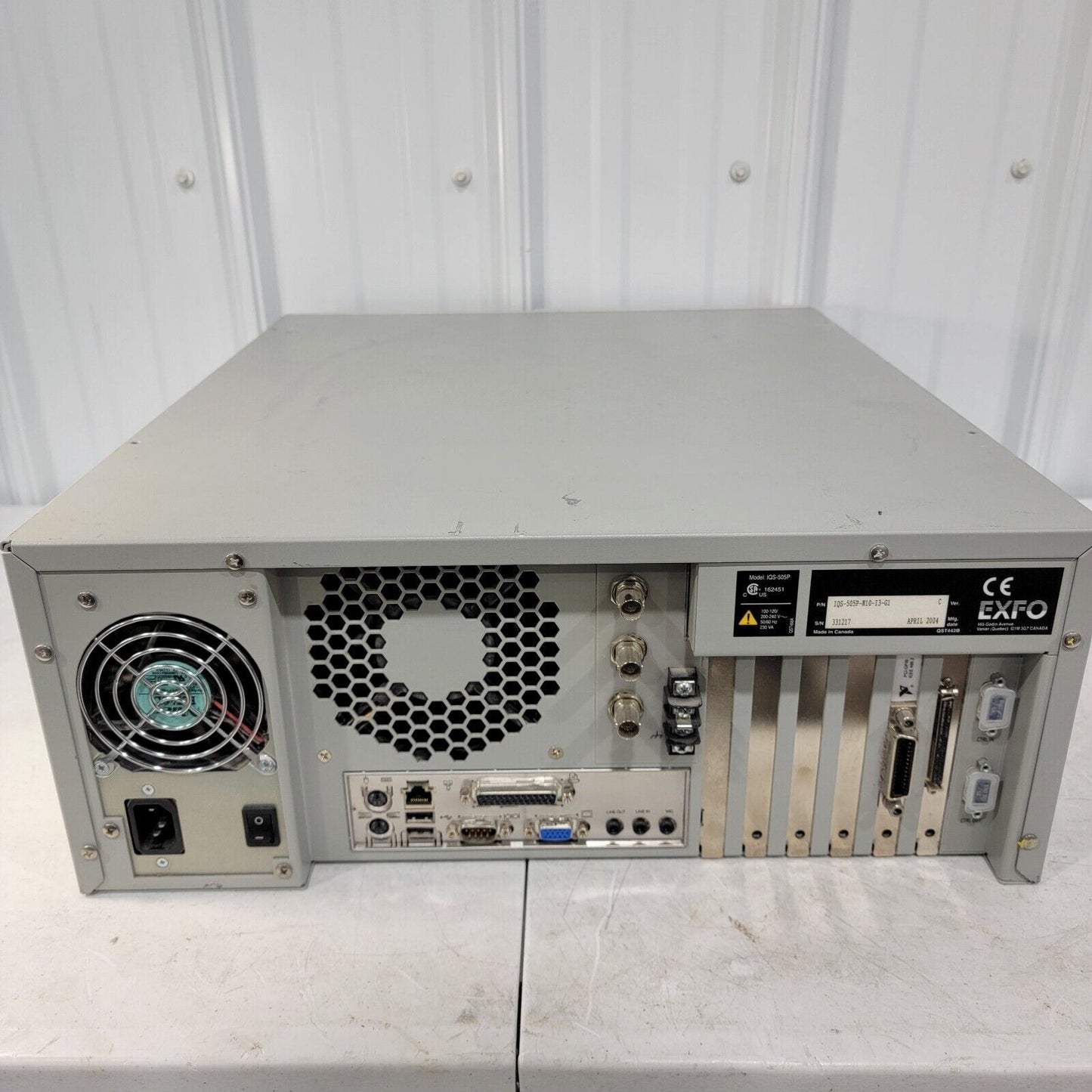 EXFO IQS-505P Intelligent Test System Mainframe Chassis IQS-505P-N10-I3-G1 READ