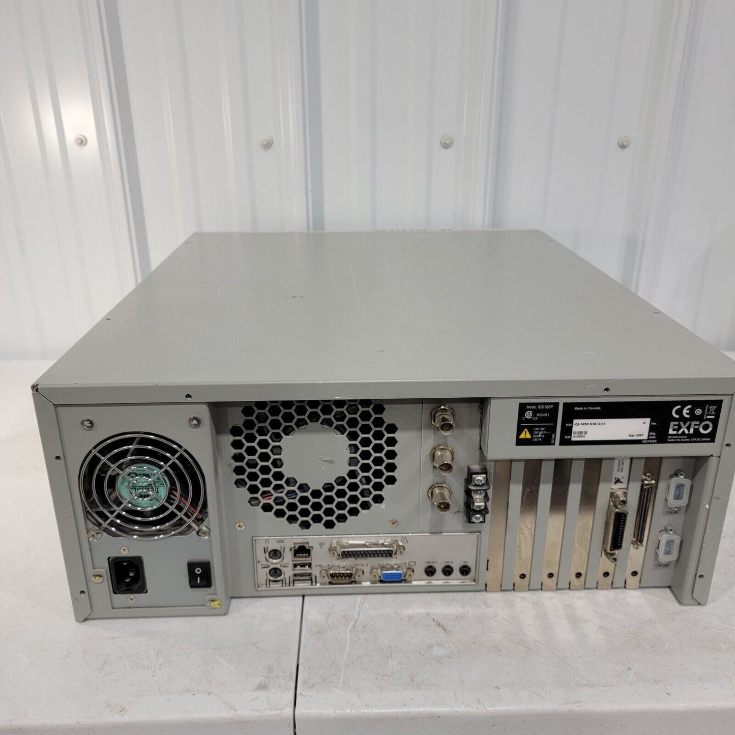EXFO IQS-505P Intelligent Test System Mainframe Chassis IQS-505P-N10-I3-G1 READ