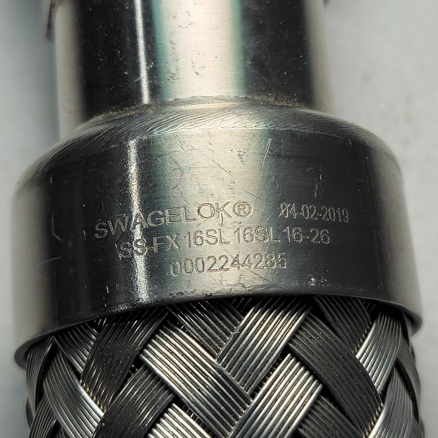 Swagelok 316L SS Convoluted FM Hose 1" SS-FX16SL16SL16-26 1200 PSI