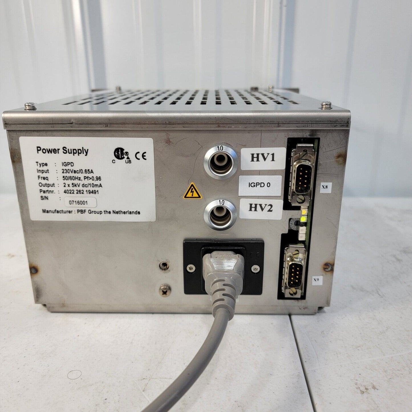 PBF IGPD Ion Getter Vacuum Pump Power Supply 2 Channels 5kV