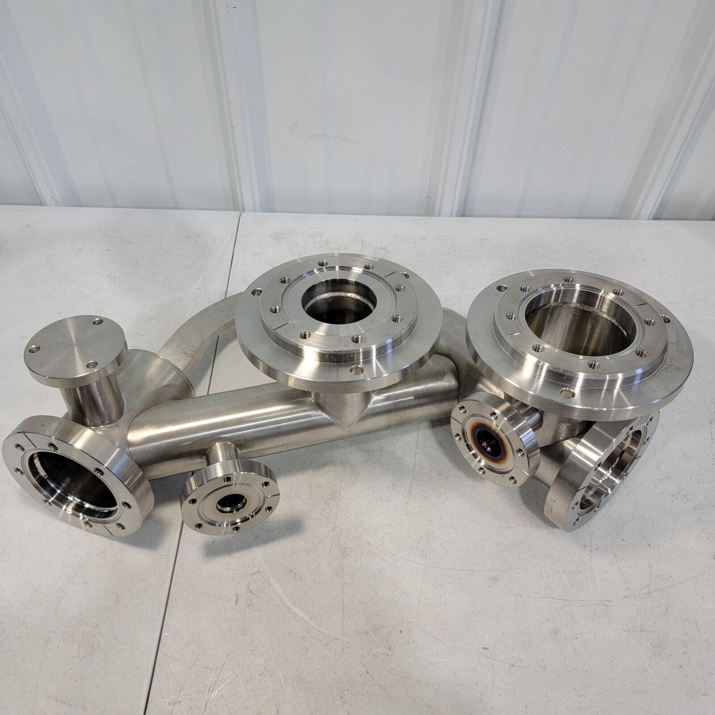 Mass Spectrometer Analysis High Vacuum Chamber w/ 4x 4.5" and 2x 2.75" CF Ports