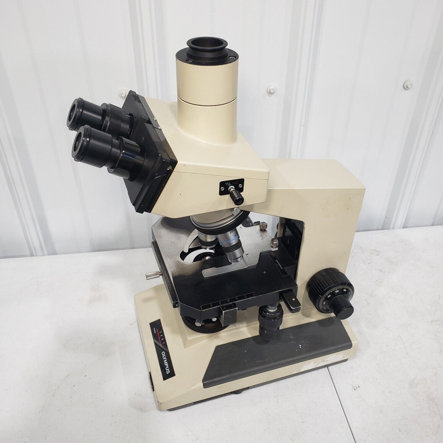 Olympus BH-2 BHTU Stereo Microscope w/ WF10X Eyepieces 3x Objectives, Trinocular