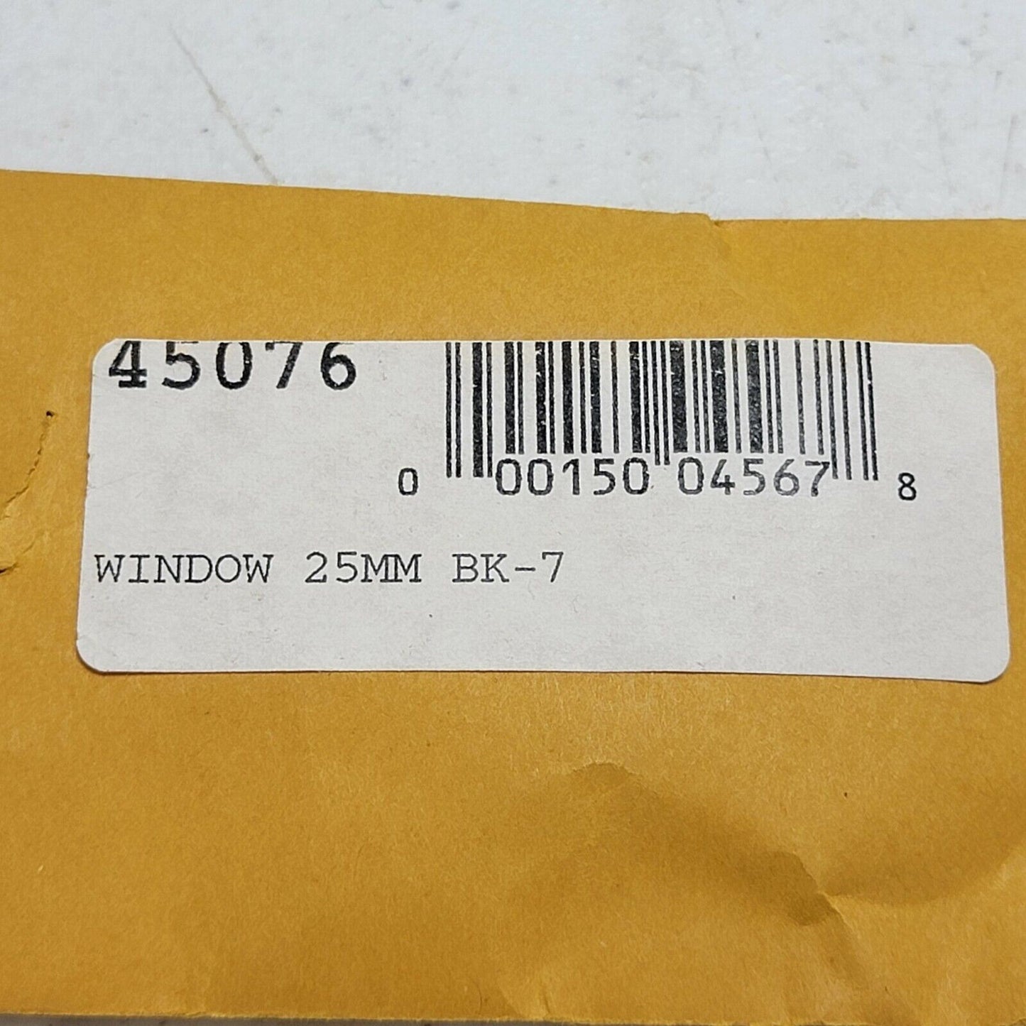 Oriel Newport 45076 1" OD Window Clear Optic 25mm BK-7