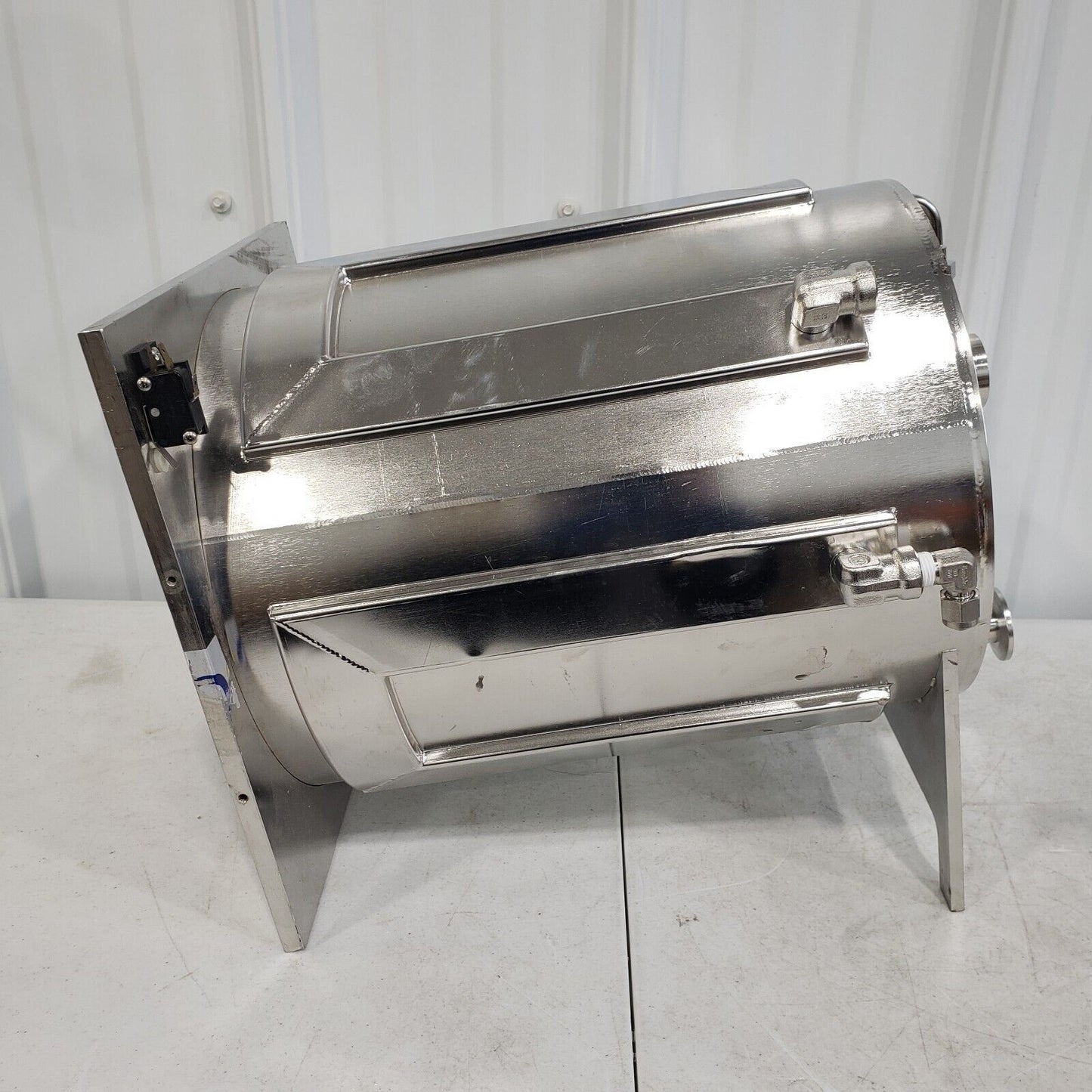 High Vacuum Bell Jar Shroud PVD Stainless Steel w/ Water Jacket CF VCO KF Flange