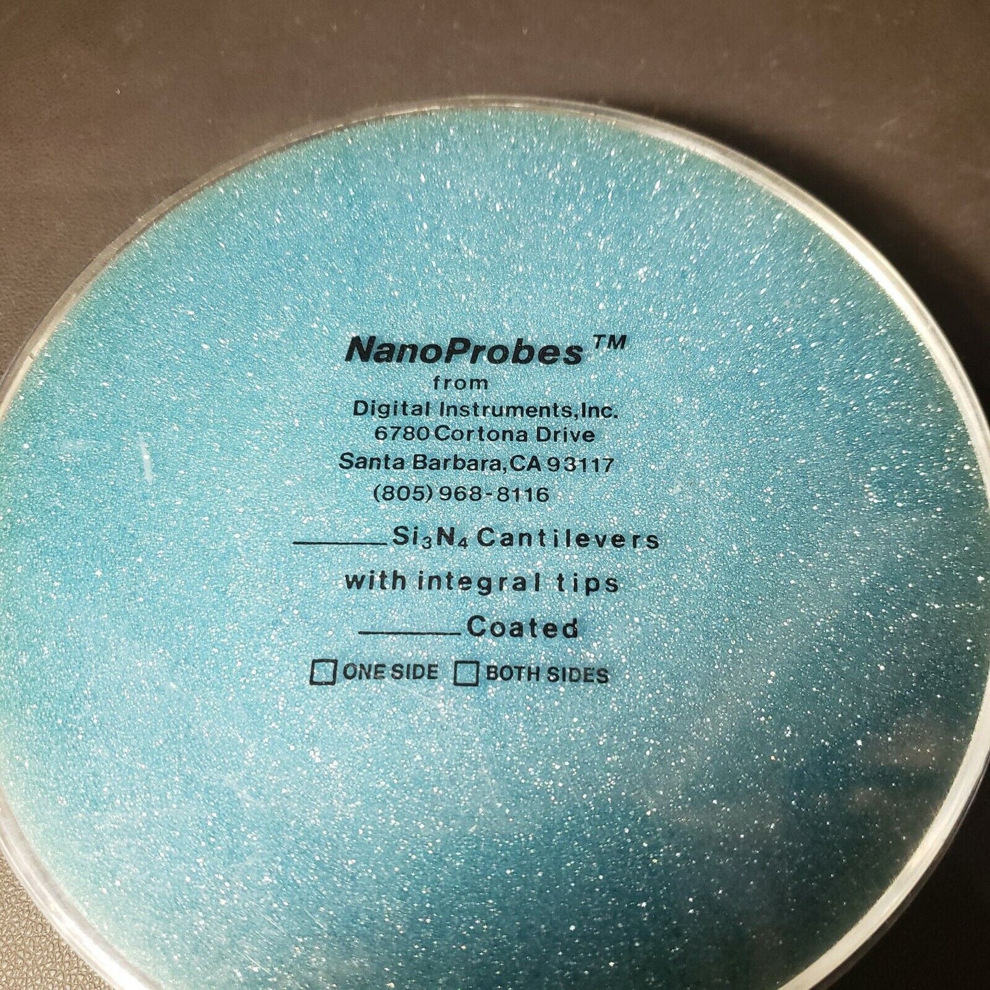NanoProbes Si3N4 Silicon Nitride AFM Cantilever Probes with Integral Tips Coated