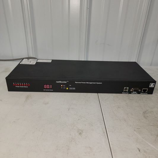 Synaccess NP-0801DU Remote Power 8 Switched PDU w/ Current Meter netBooter