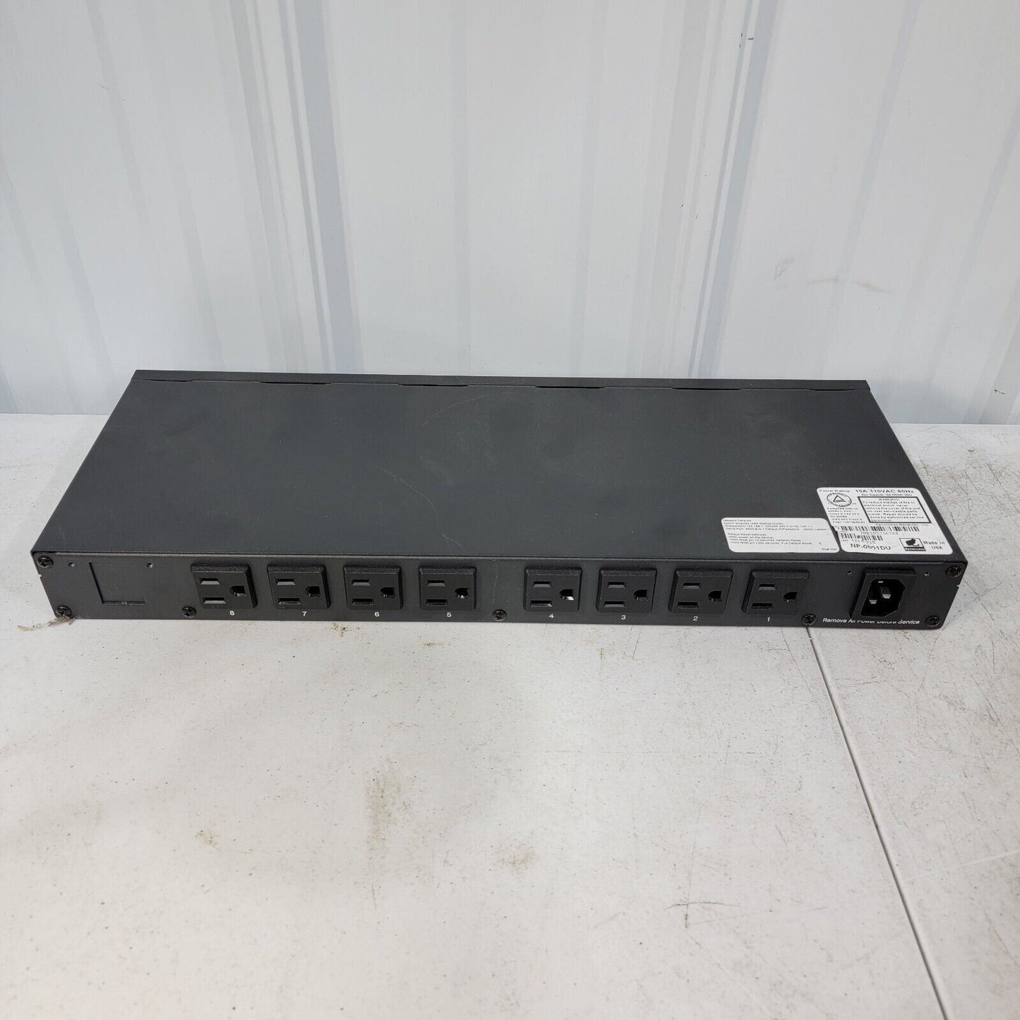 Synaccess NP-0801DU Remote Power 8 Switched PDU w/ Current Meter netBooter