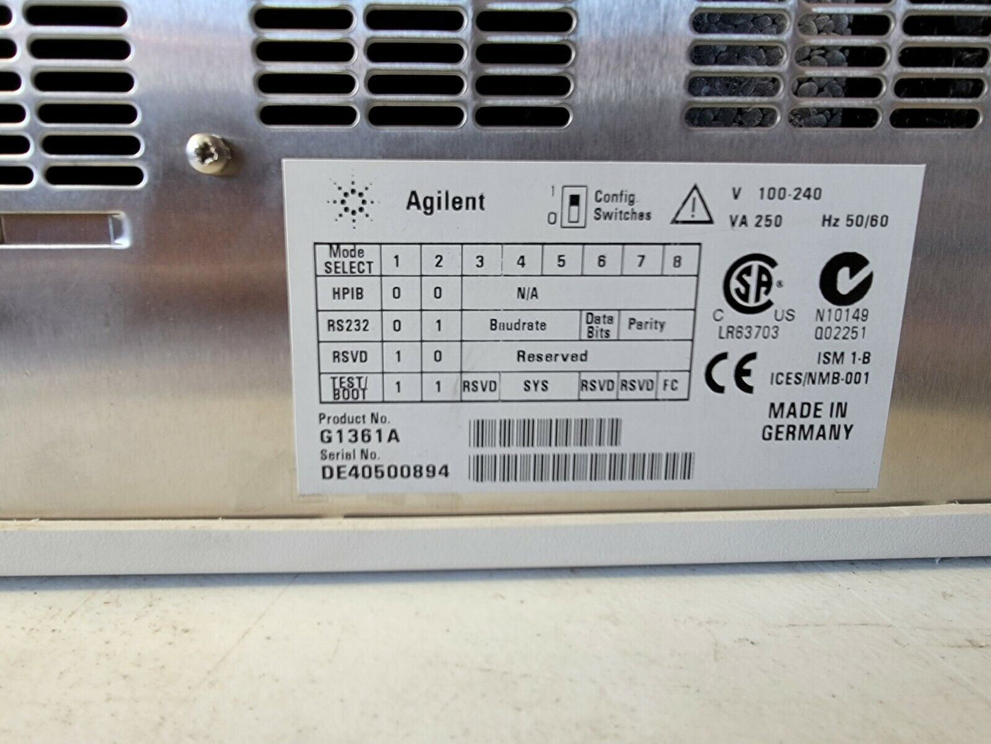 Agilent G1361A Prep Pump HPLC 1100 Series LC Preparative w 60004, 60000 50428507