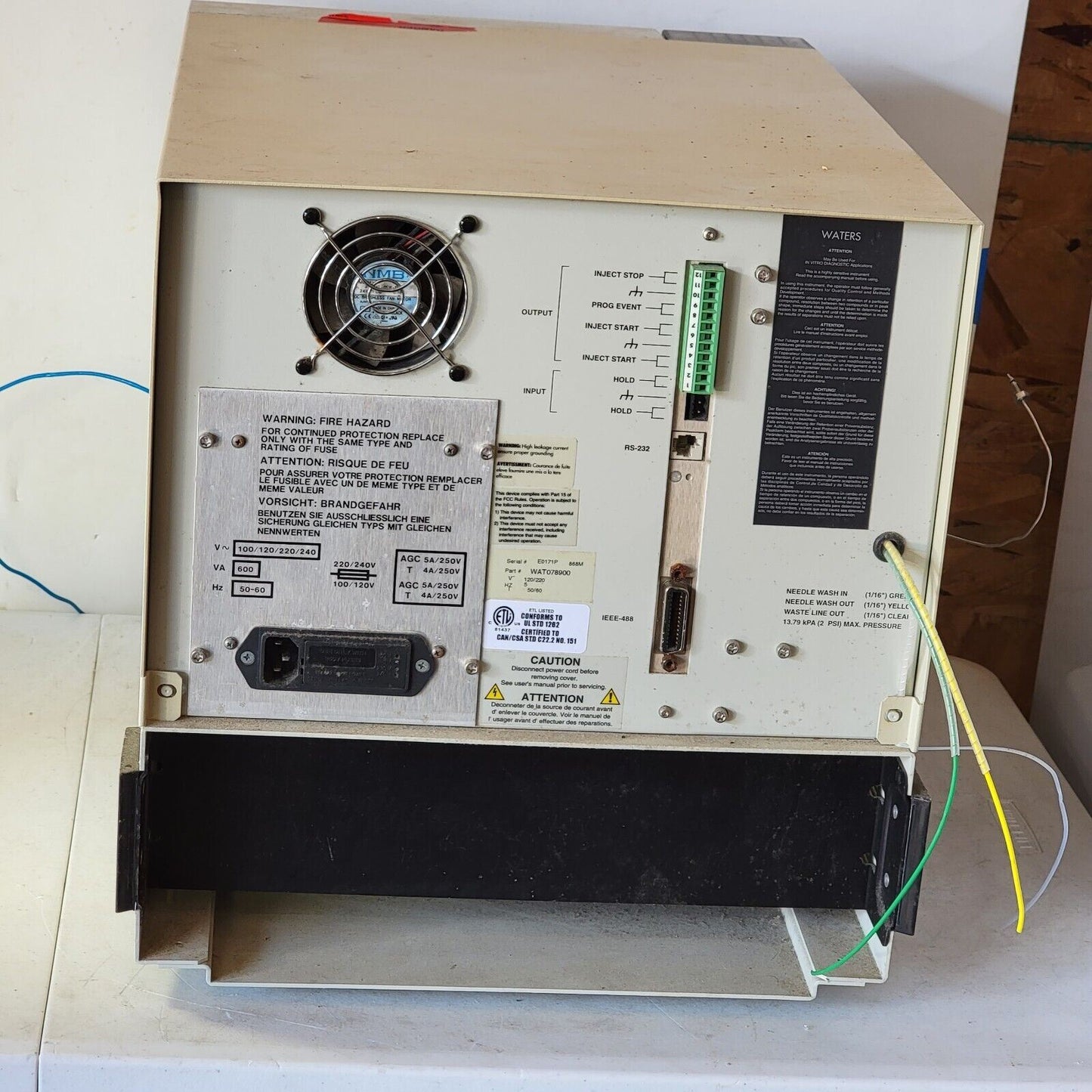 TESTED- WORKS Waters 717plus Autosampler Chromatography HPLC Injector WAT078900