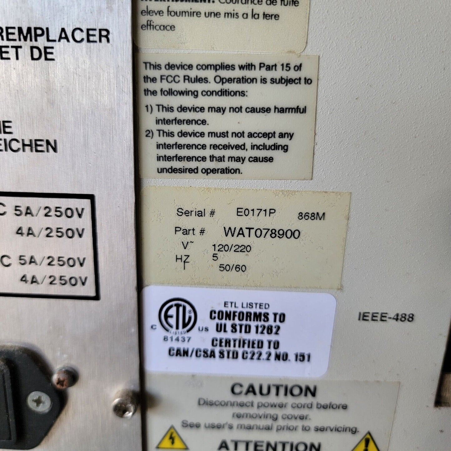 TESTED- WORKS Waters 717plus Autosampler Chromatography HPLC Injector WAT078900