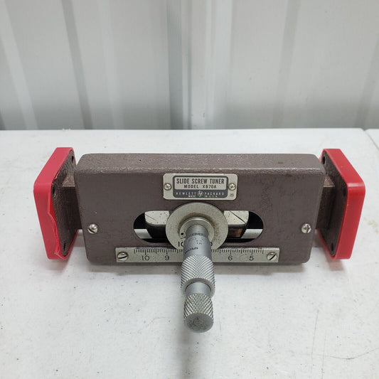 HP Hewlett Packard Slide Screw Tuner Model X870A Microwave RF