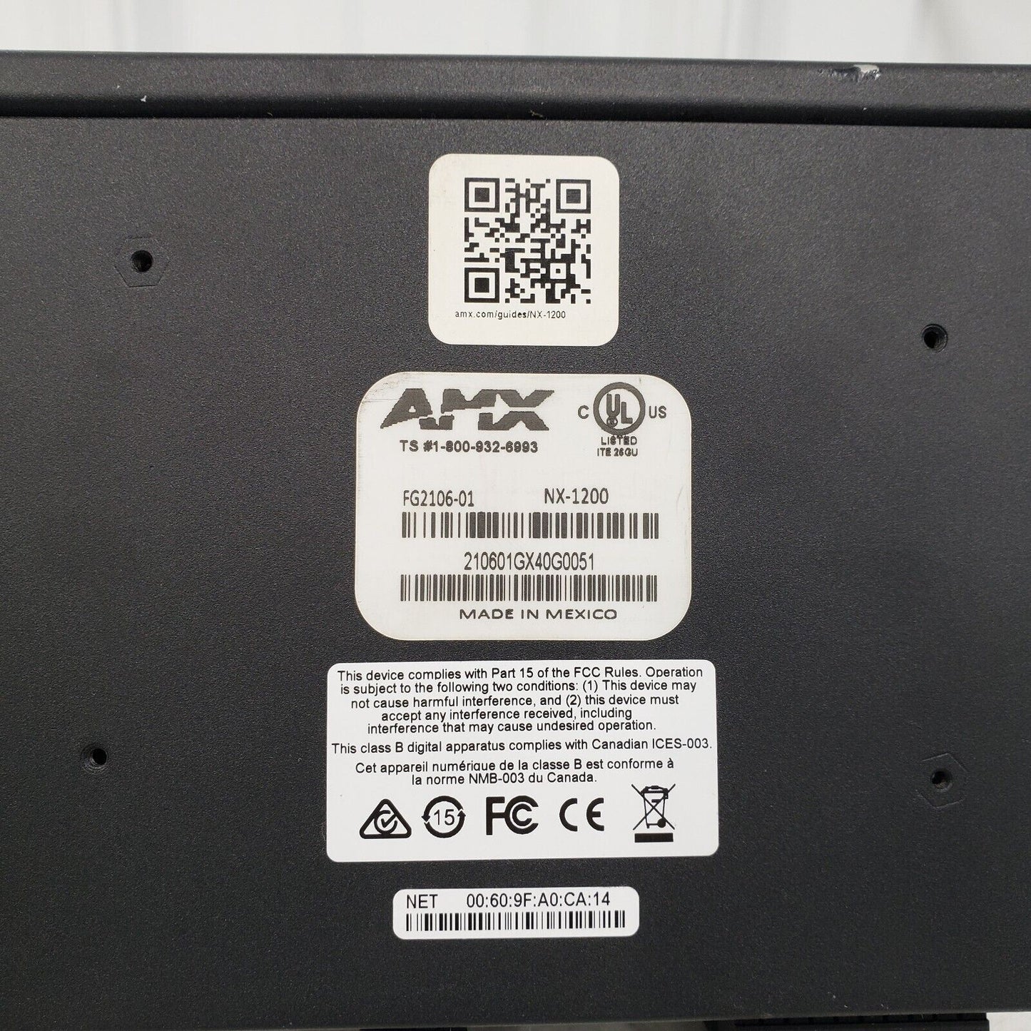 AMX NX-1200 NetLinx NX Integrated Controller FG2106-01