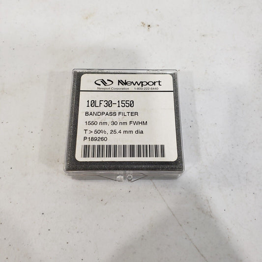 Newport 10LF30-1550 Bandpass Filter 1550nm, 30nm FWHM, 25.4mm Dia.