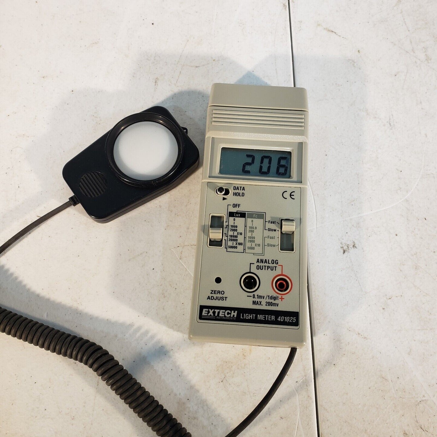 Extech 401025 Digital Light Meter,0-5000 Foot Candles, Tested Working