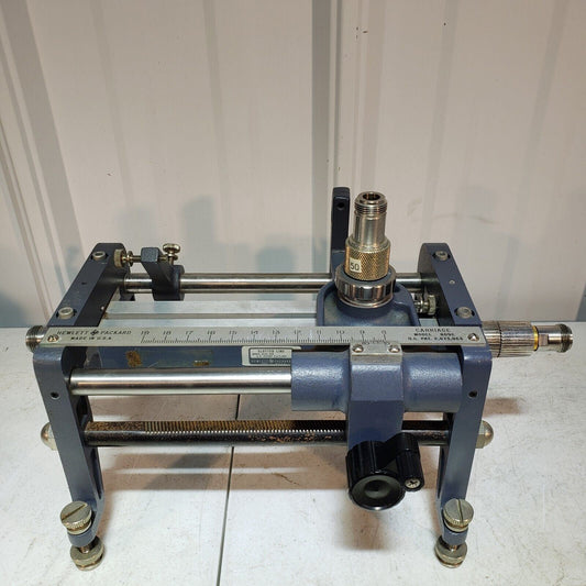 Hewlett Packard HP RF Tuning Carriage 809C and Slotted Line 1073