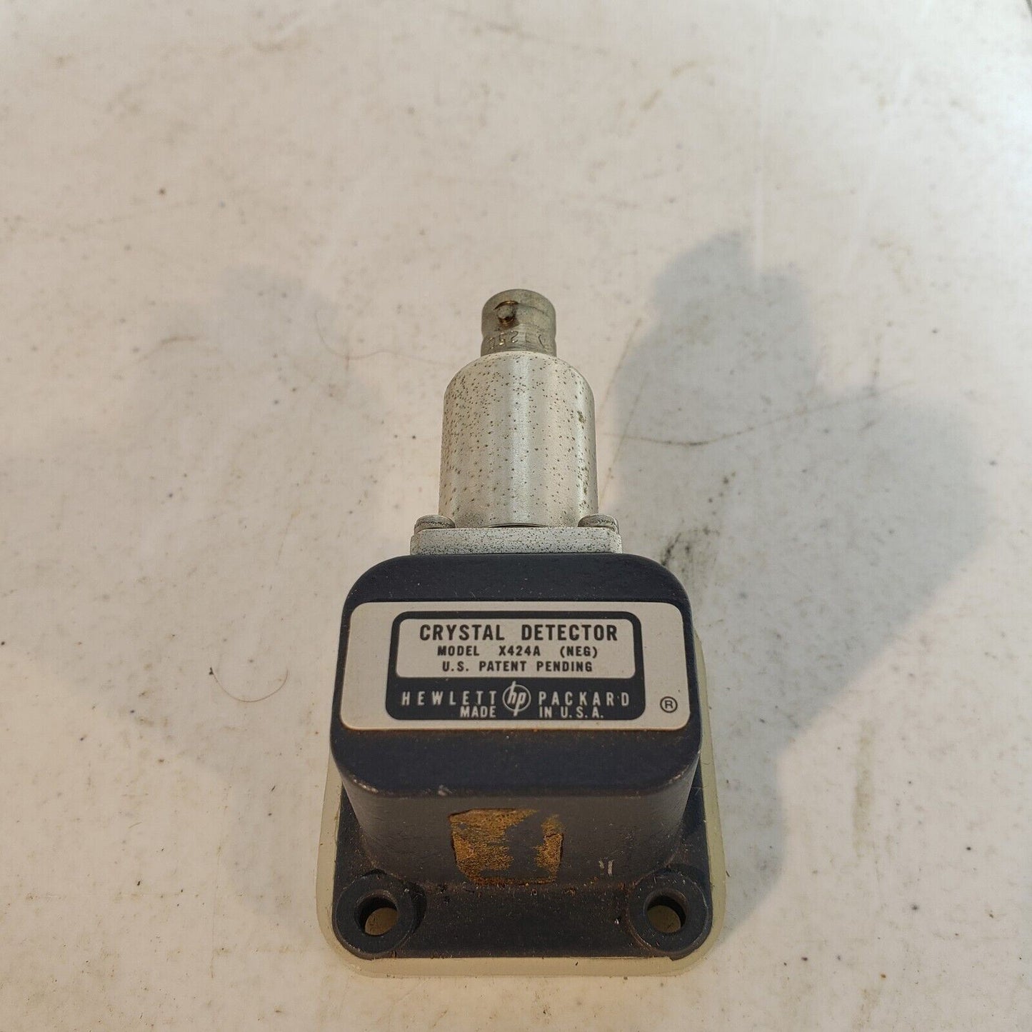 Hewlett Packard HP RF Waveguide 8.2-12.4 GHz Crystal Detector X424A (NEG)