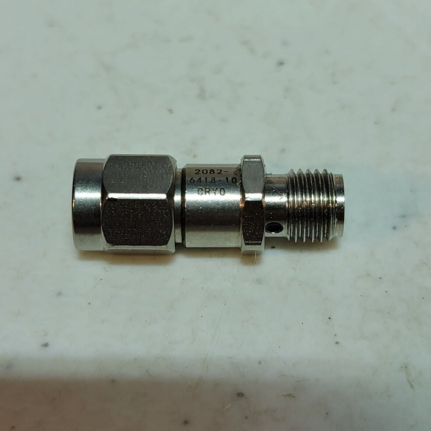 2082-6418-10-CRYORF Coaxial XMA SMA RF Attenuator 0-18GHz 10dB 2 Watt