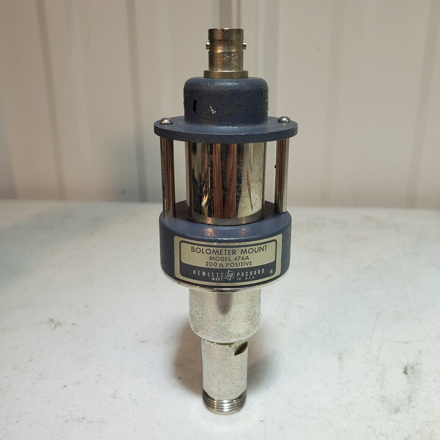 Hewlett Packard HP Bolometer Mount 476A 200 Ohm (Pos) Power Meter