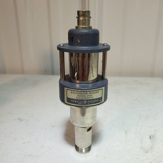 Hewlett Packard HP Bolometer Mount 476A 200 Ohm (Pos) Power Meter