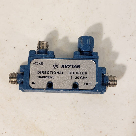 Krytar Directional Coupler 104020020 4-20GHz 20dB Coupling SMA