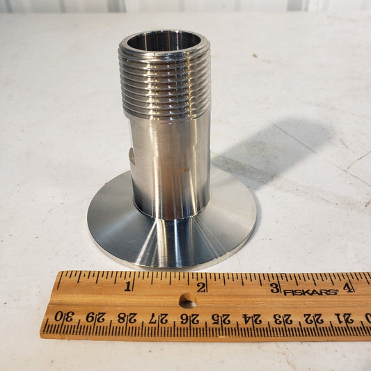 KF50 to 1" Male NPT Vacuum Fitting Adapter Stainless Steel