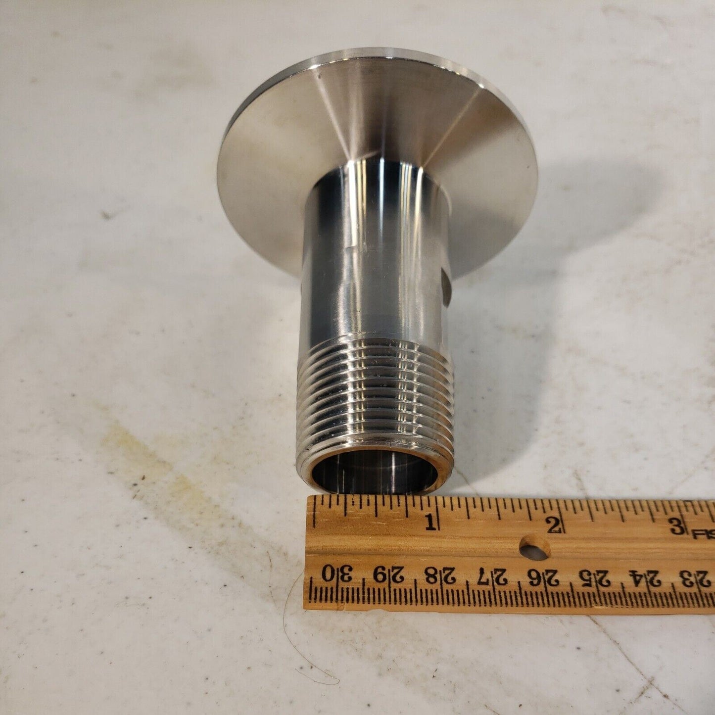 KF50 to 1" Male NPT Vacuum Fitting Adapter Stainless Steel