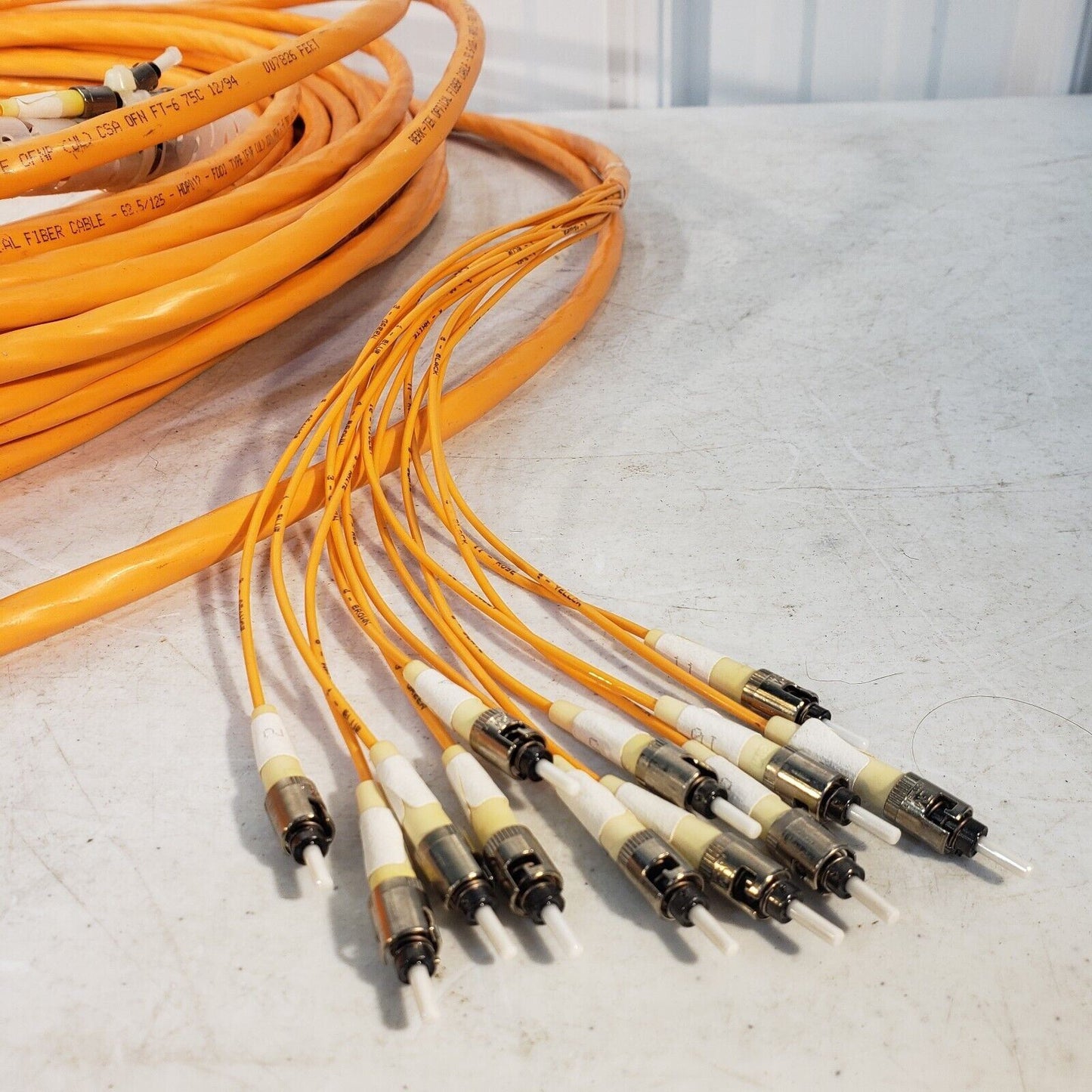 Berk-Tek Optical Fiber Cable 62.5/125 HDPO 12 FDDI Type OFNP CSA 12-Strand Multi